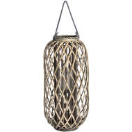 Large Standing Wicker Lantern for Home & Garden