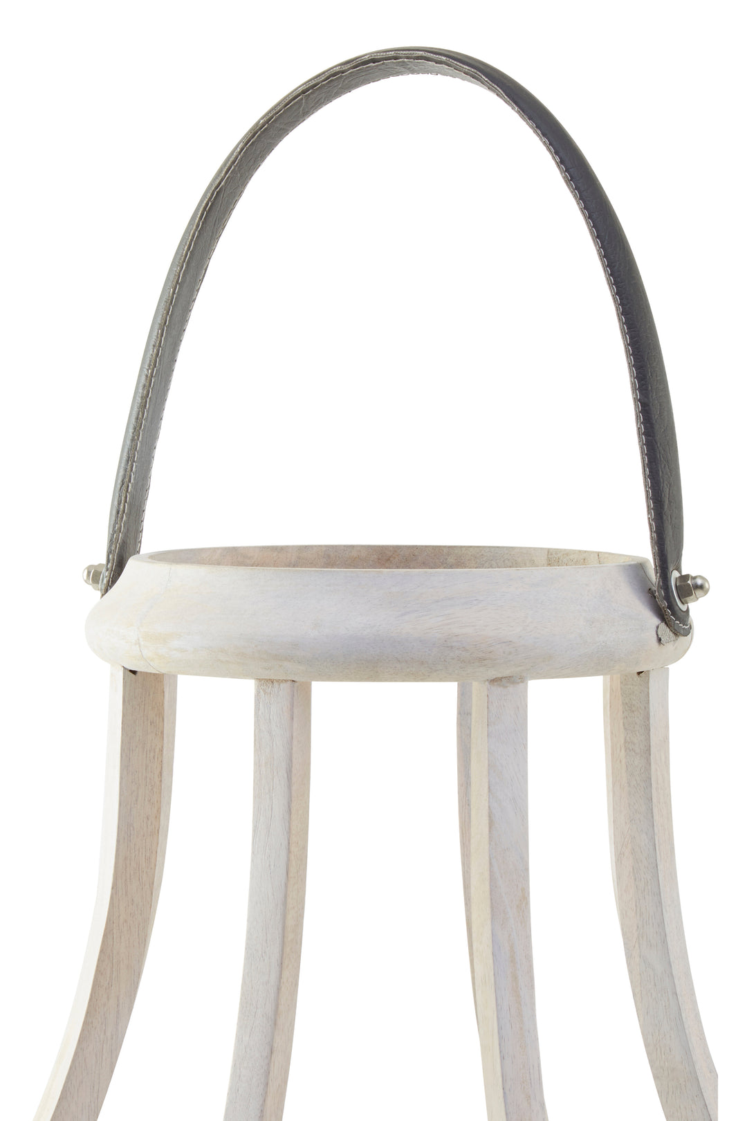 Jain Lantern with Curved Wood Frame Design