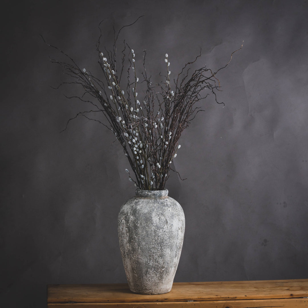 Aged-Stone-Tall-Ceramic-Vase