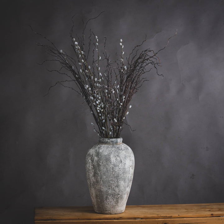 Aged-Stone-Tall-Ceramic-Vase