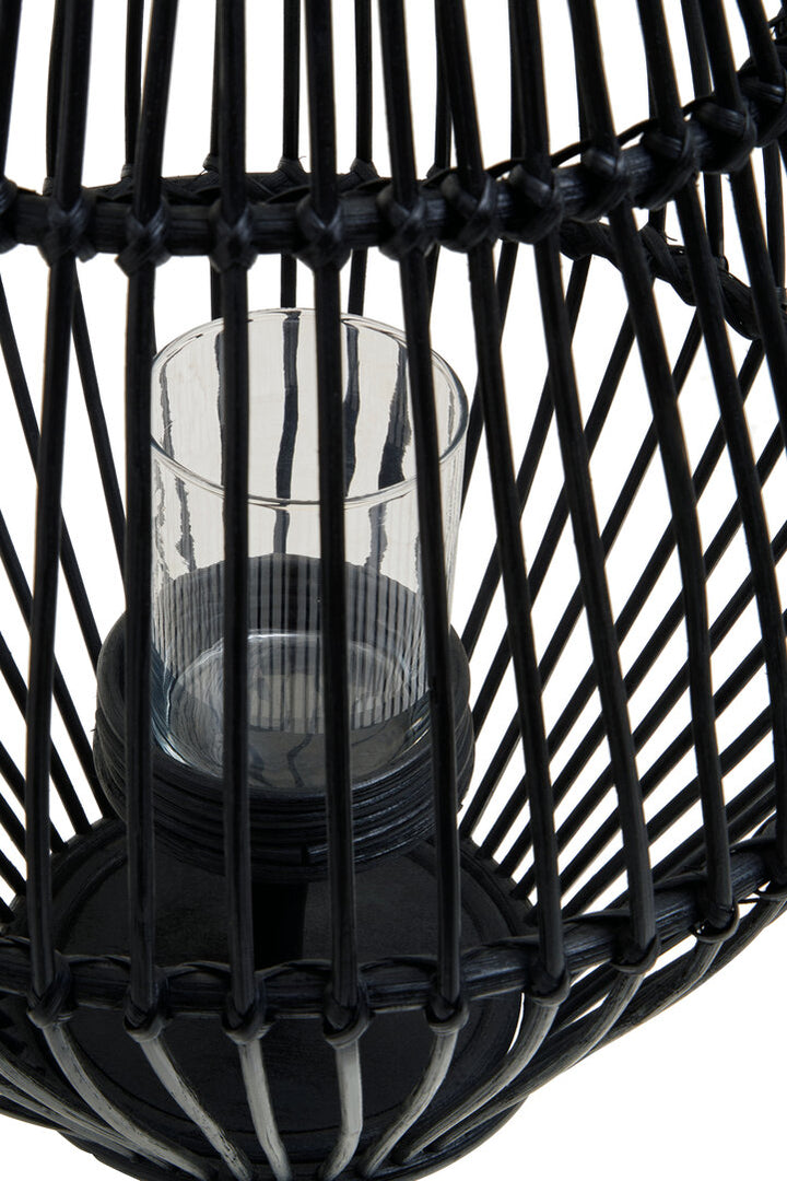 Quadro Lantern – Black with Hoop Handle
