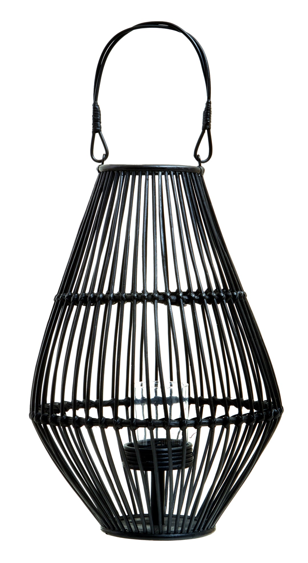 Mataram Black Metal Lantern with Circular Handle