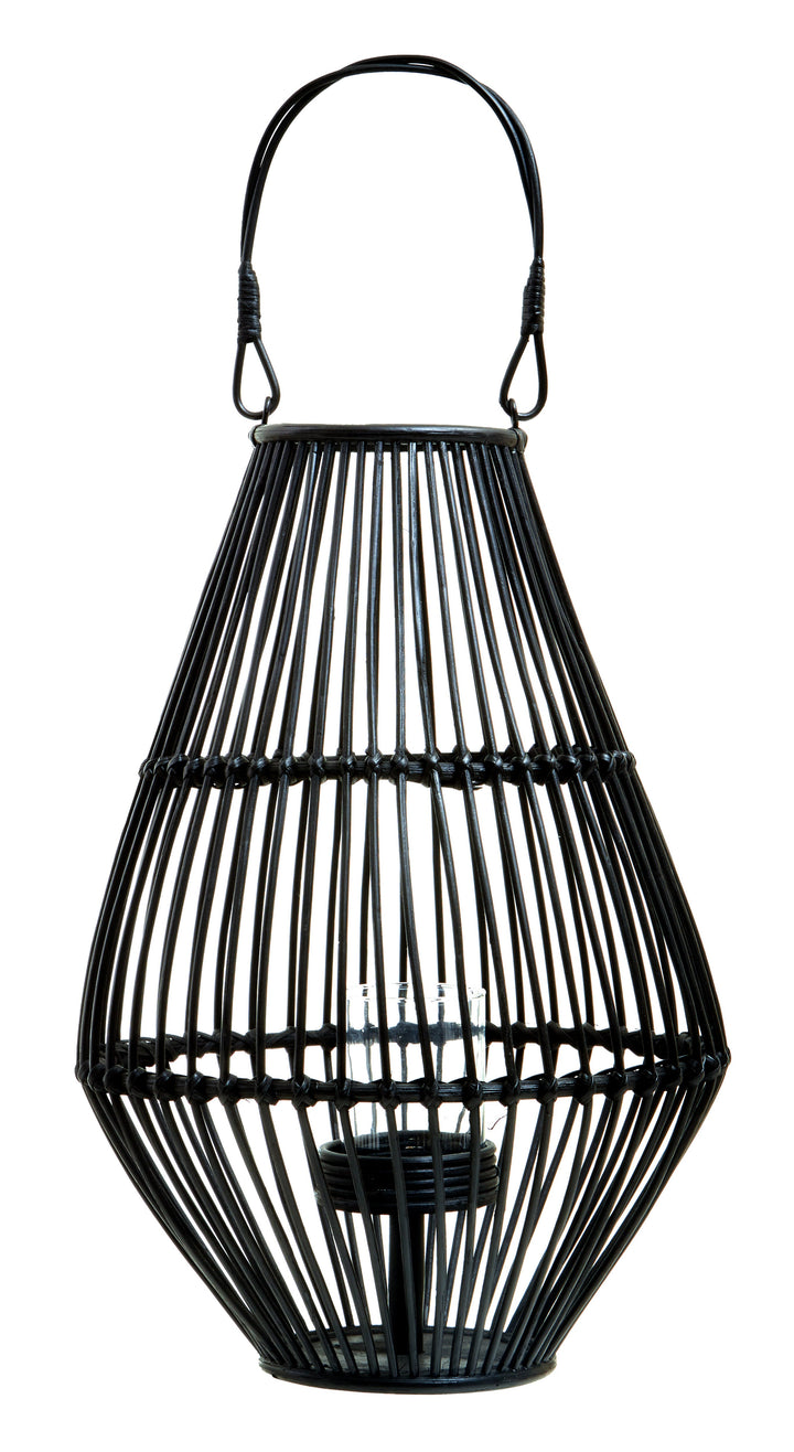 Mataram Black Metal Lantern with Circular Handle