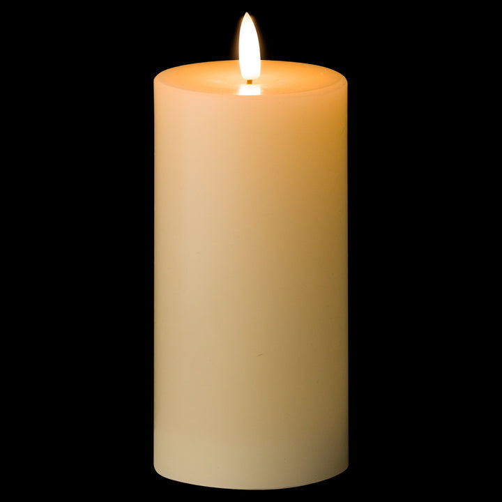 Warm & Worry-Free: Natural Glow LED Cream Wax Candle