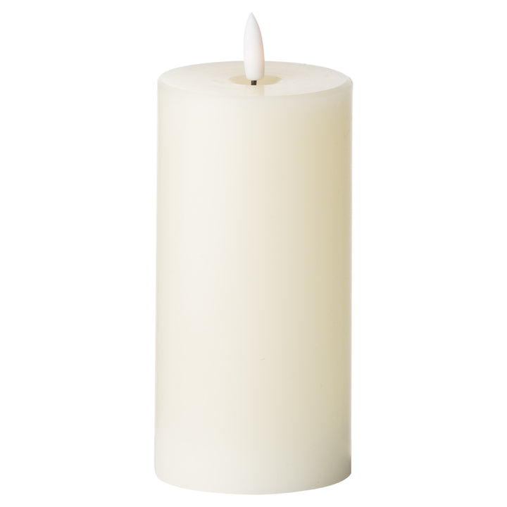Warm & Worry-Free: Natural Glow LED Cream Wax Candle