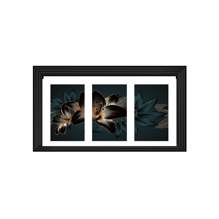 FL242 Black and blue beauty flower
