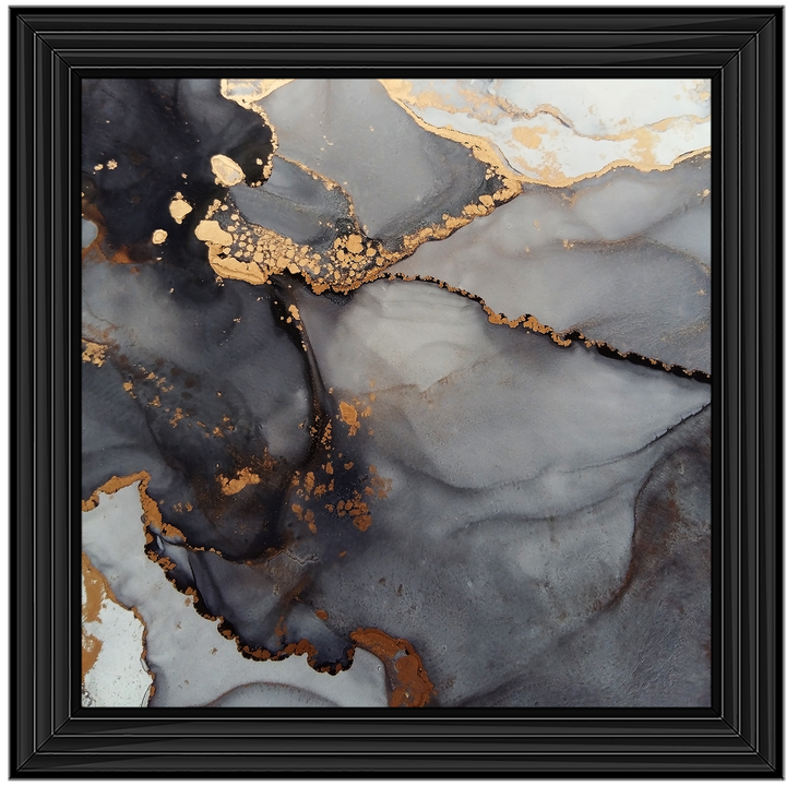 AB171 Abstract Black & Gold V