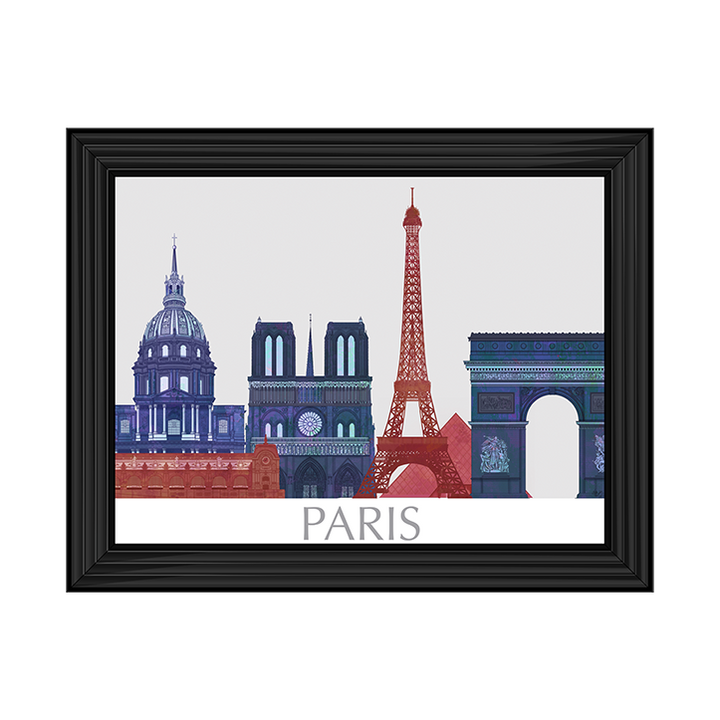 CY092 Paris Landmarks , Red Blue
