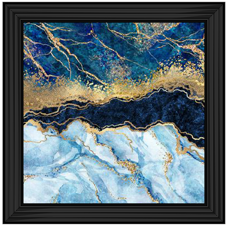 AB111 Blue & Gold Geode