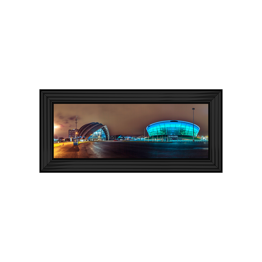 CY029 Evening view of Clyde Auditorium and SSE Hydro in Glasgow I