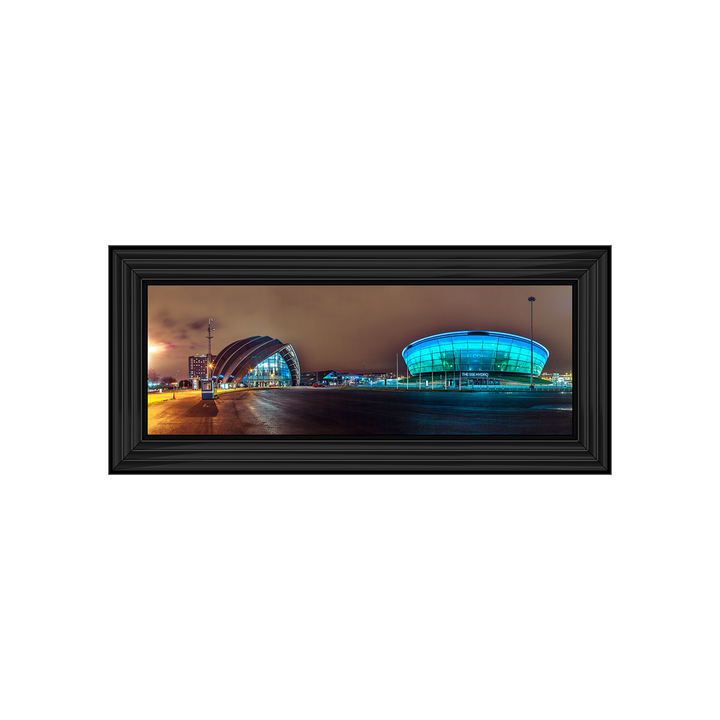 CY029 Evening view of Clyde Auditorium and SSE Hydro in Glasgow I