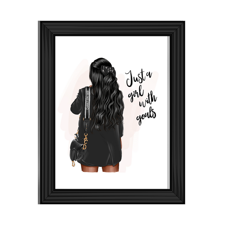 Girl with goals (Dark hair)