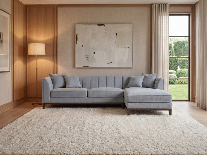 Aluxo Cooper Left Hand Corner Sofa – Dolphin Boucle Fabric