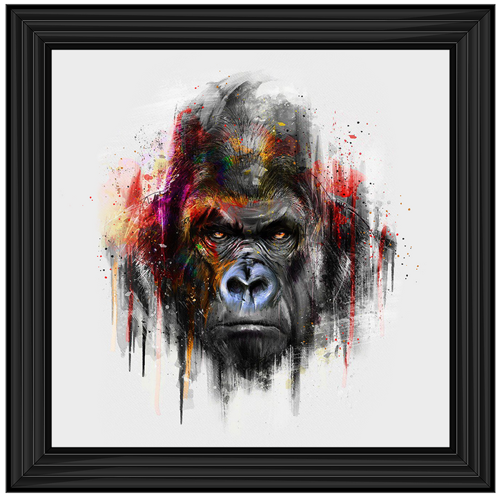 Red Gorilla Watercolour