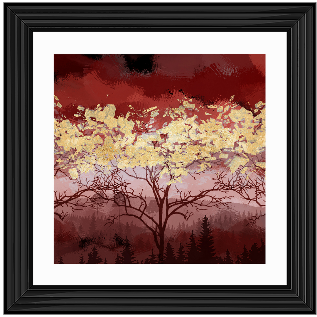 LS196 Lone Red Tree