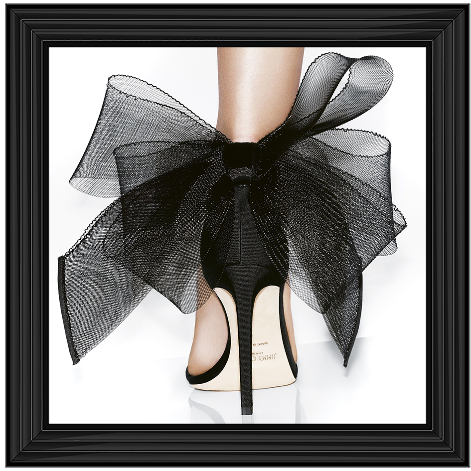 FS400 Black heel & bow