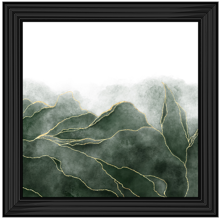 AB164 Green & Gold Abstract ||