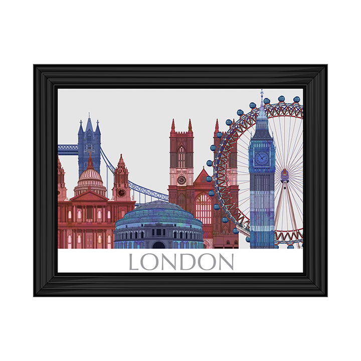 CY050 London Landmarks , Red Blue II