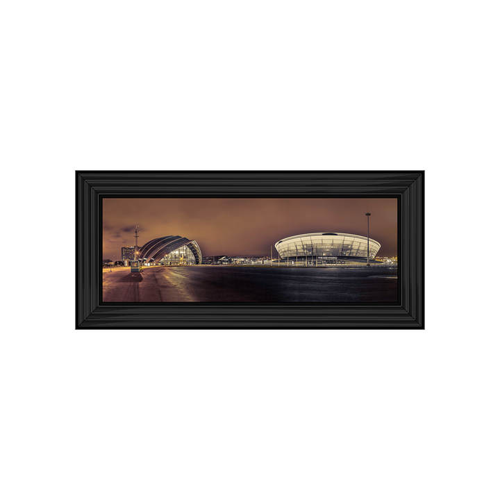 CY030 Evening view of Clyde Auditorium and SSE Hydro in Glasgow II