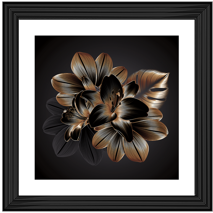 FL239 Black Beauty Flower I