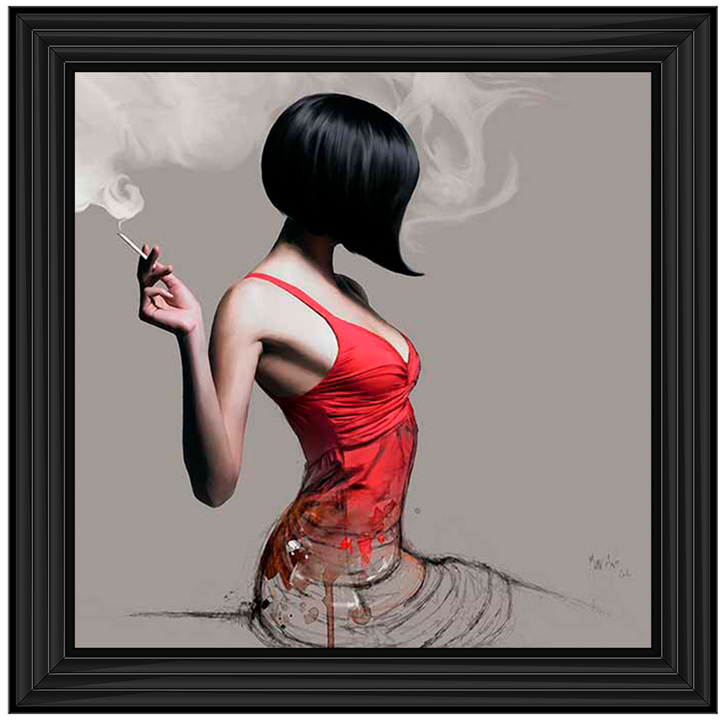 FG576 Red Dress Sketch