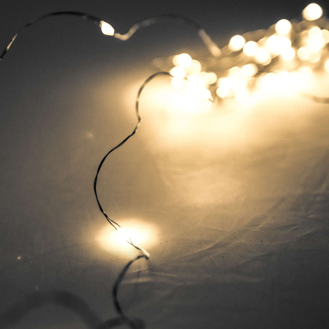 100-LED-Battery-Micro-Lights-Silver-Wire-10m