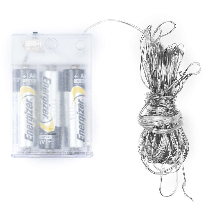 100-LED-Battery-Micro-Lights-Silver-Wire-10m