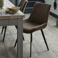 Malmo Modern Coffee Dining Chair in Oak Finish