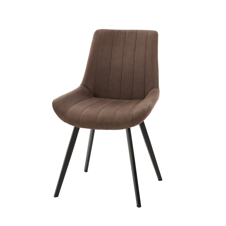 Malmo Modern Coffee Dining Chair in Oak Finish