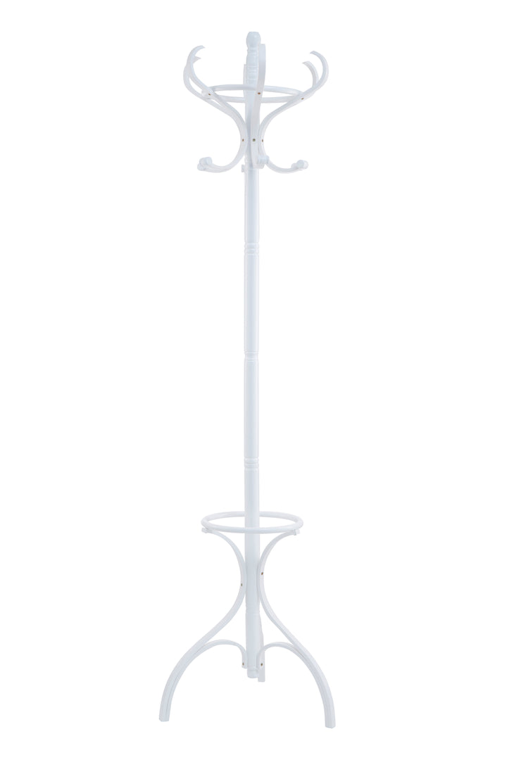 Kennedy Tall White Freestanding Coat Rack