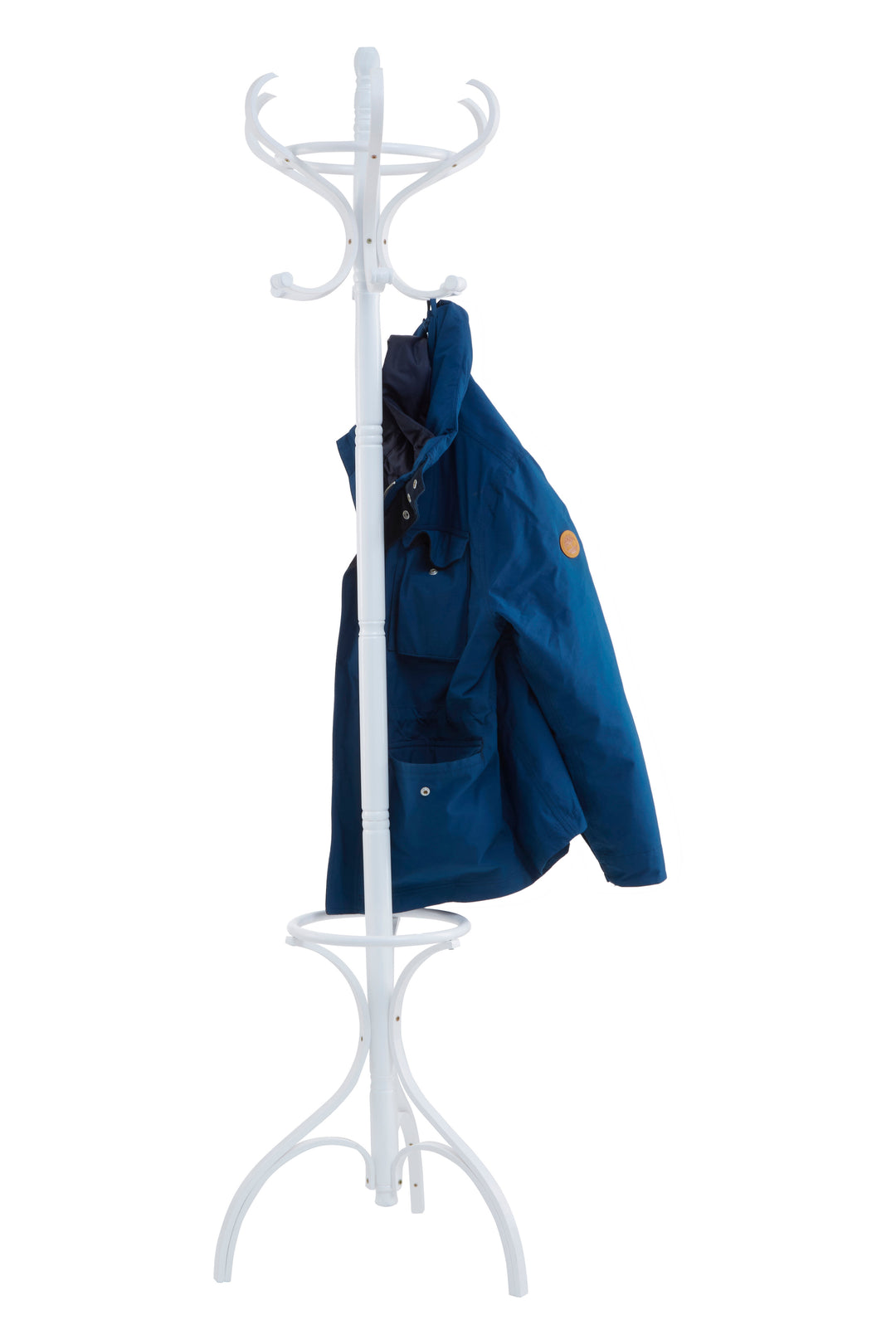 Kennedy Tall White Freestanding Coat Rack