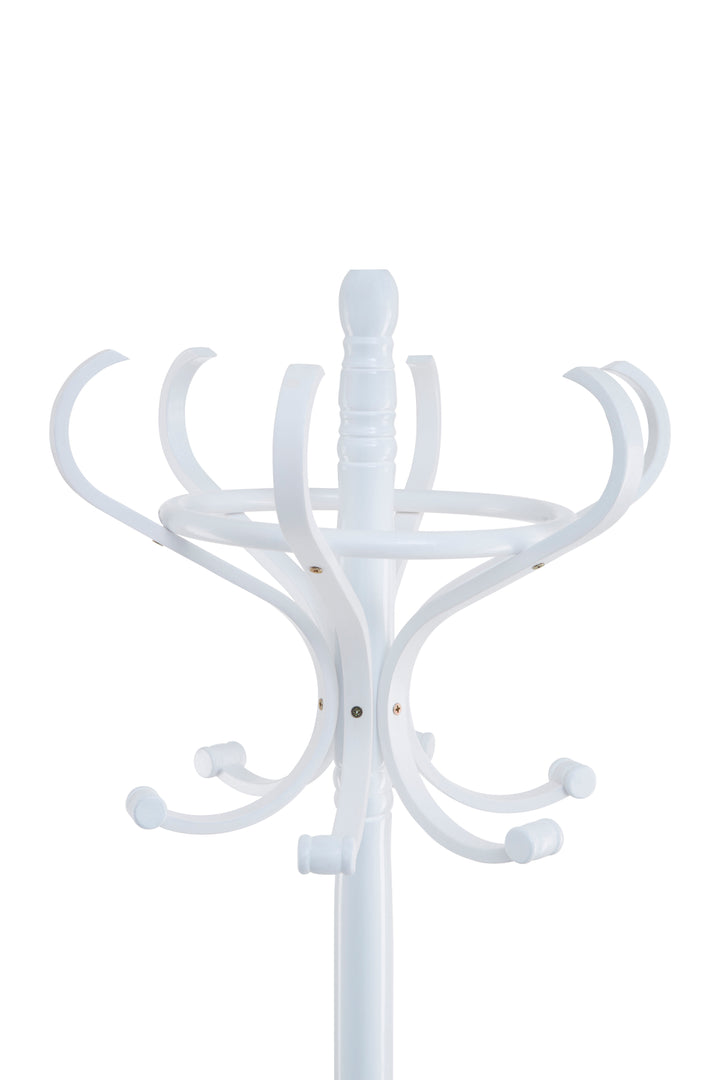 Kennedy Tall White Freestanding Coat Rack