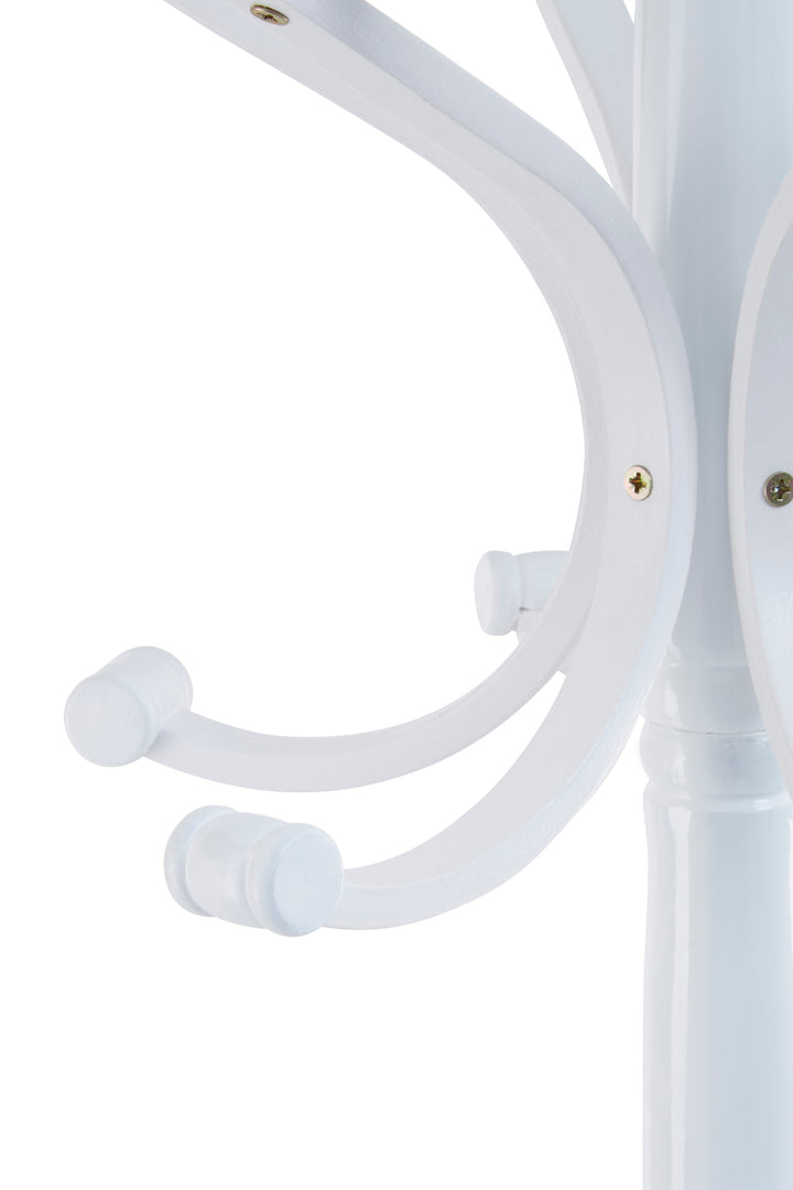 Kennedy Tall White Freestanding Coat Rack
