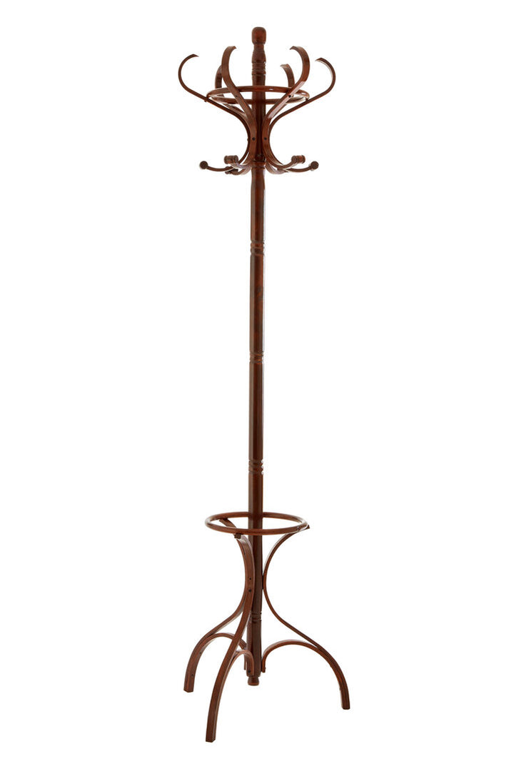 Cala Coat Stand – Walnut Finish (Solid Birchwood)