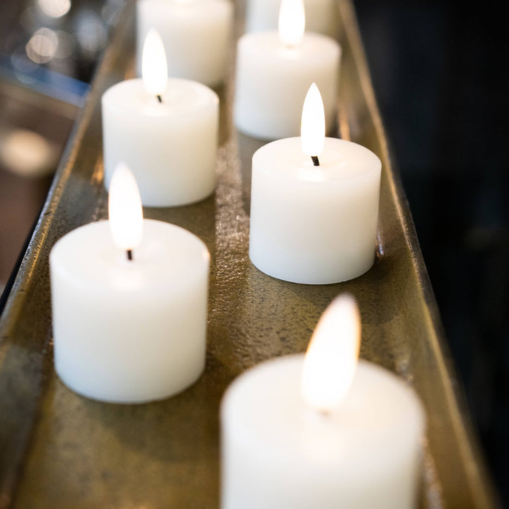 Effortless Ambiance: Luxe Set of 6 Natural Glow LED Tealights