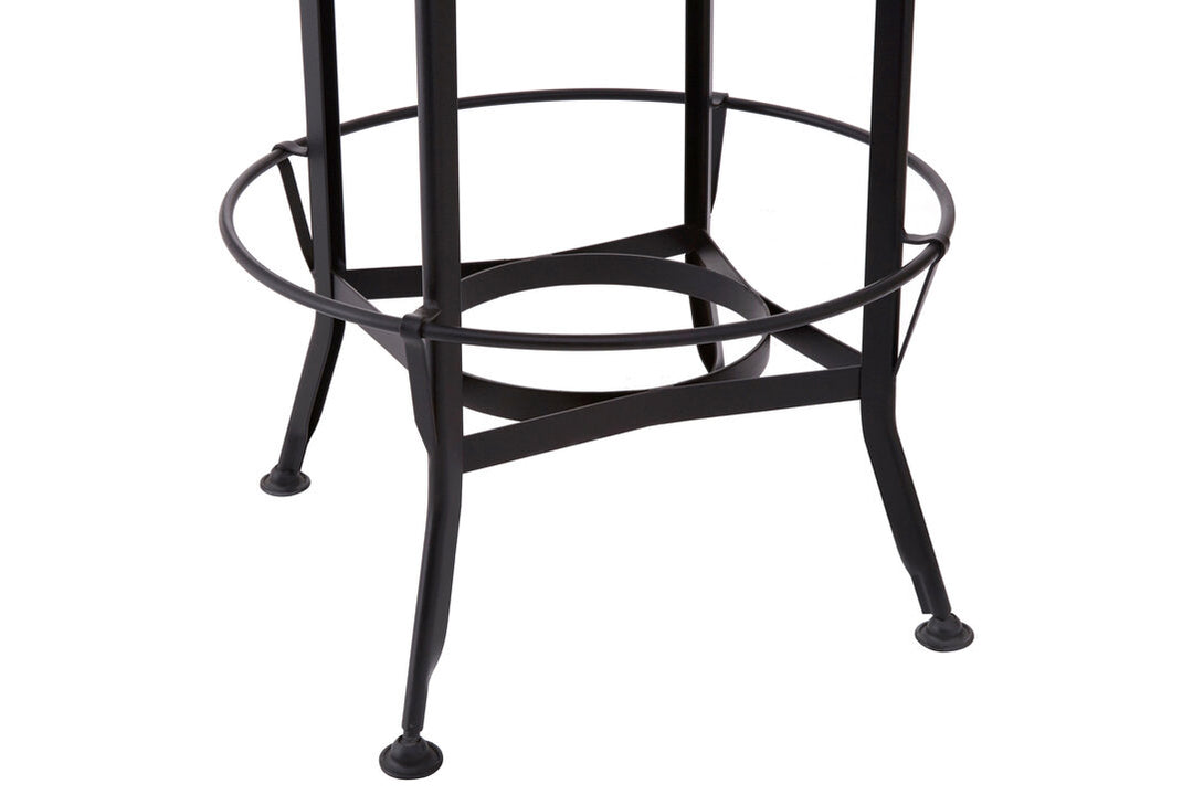 Barrington Foundry Bar Table – Walnut & Black Metal