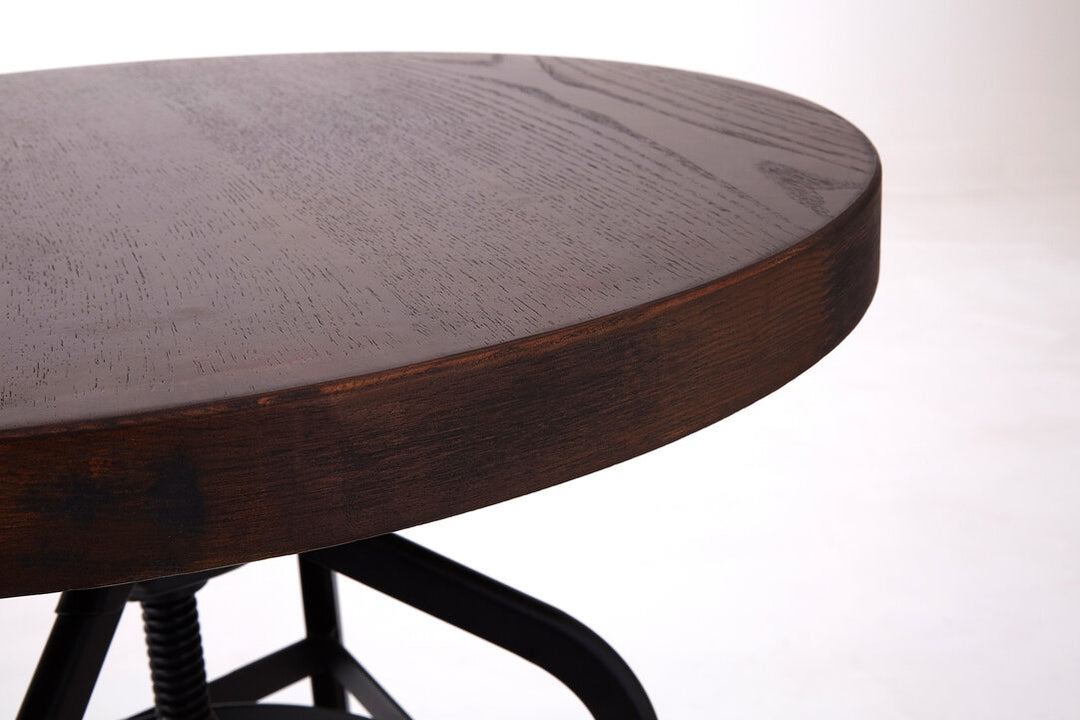 Barrington Foundry Bar Table – Walnut & Black Metal
