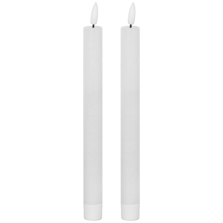 Candlelight, Simplified: Natural Glow White LED Dinner Candles (Set of 2)