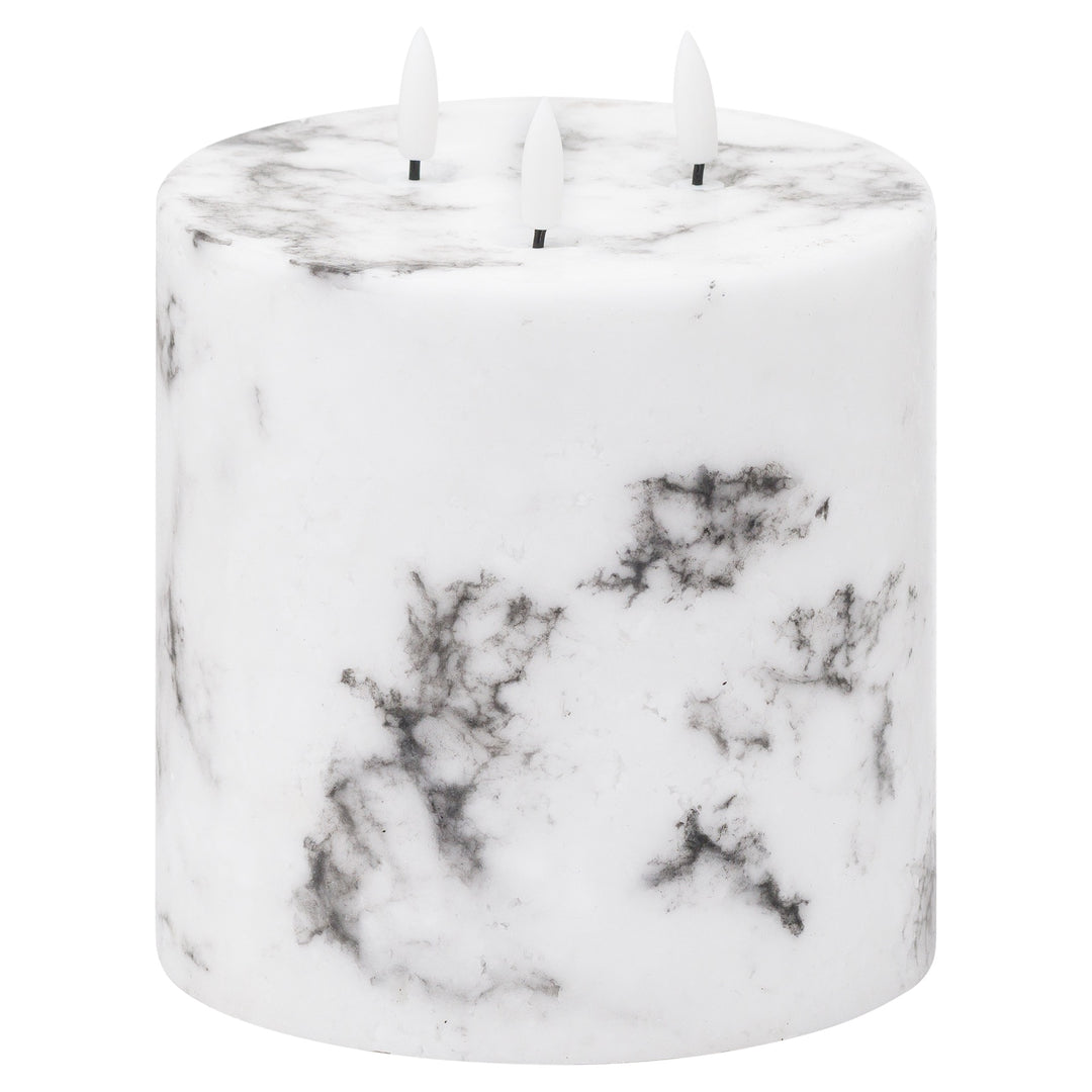 Modern & Luminous: Marble Effect LED Candle