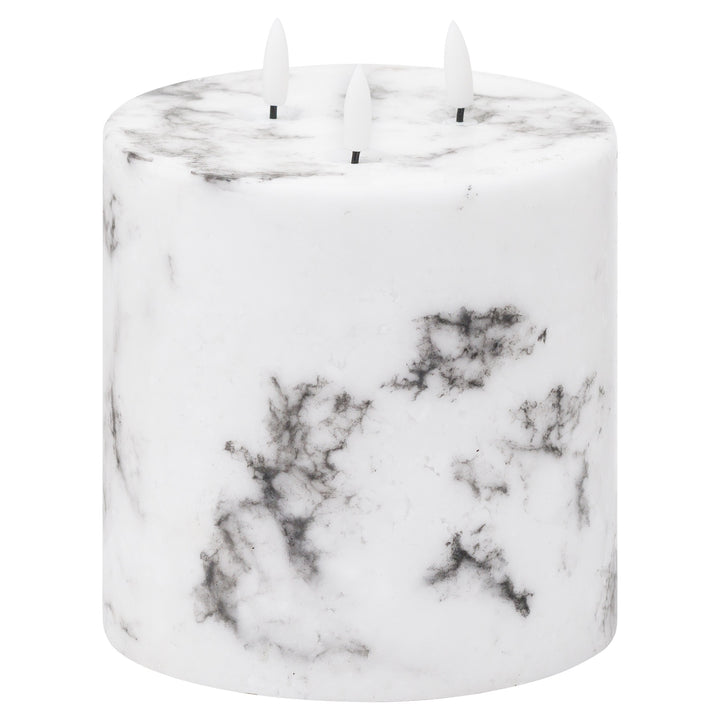 Modern & Luminous: Marble Effect LED Candle