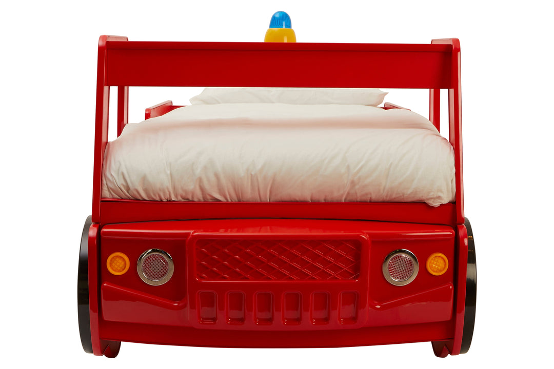 Kids Bed in Red Fire Engine Design