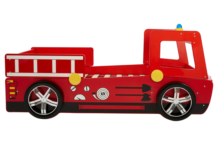 Kids Bed in Red Fire Engine Design
