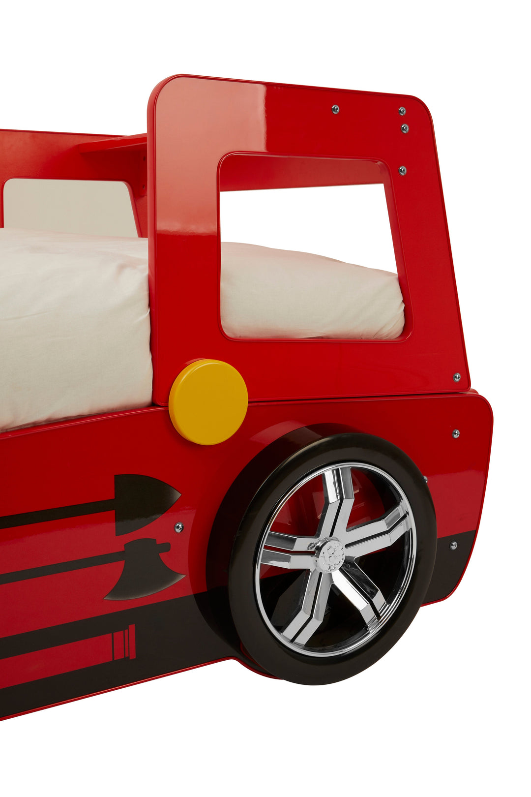Kids Bed in Red Fire Engine Design