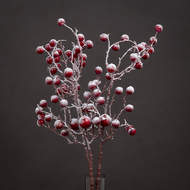 Large Red Festive Berry Stem