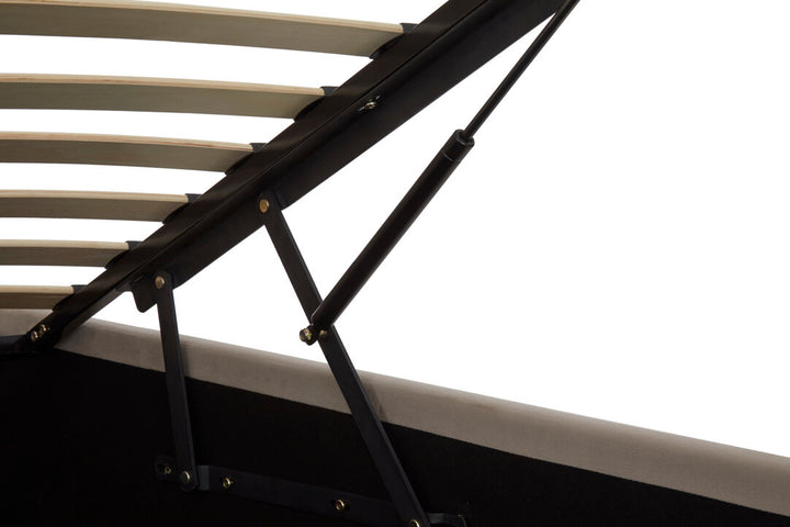 Stratford Velvet Ottoman Bed – Mink (King)