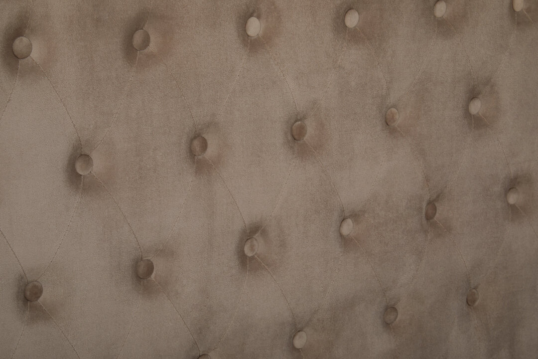 Stratford Velvet Ottoman Bed – Mink (King)