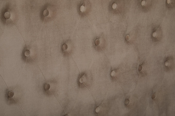 Stratford Velvet Ottoman Bed – Mink (King)