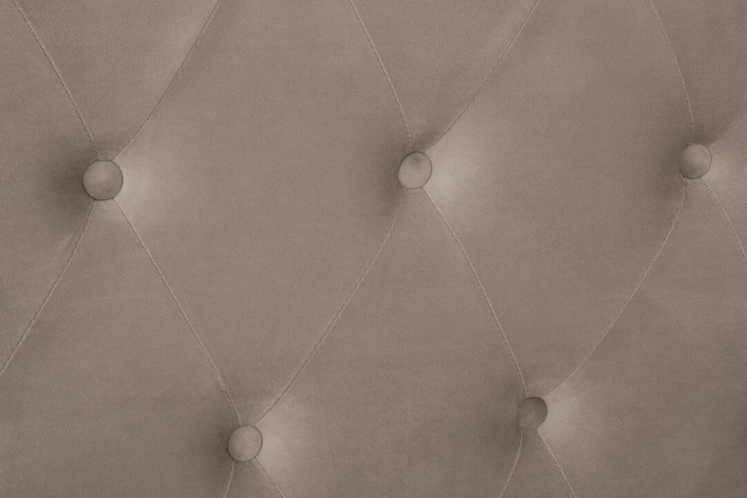 Lockwood Velvet Ottoman Bed – Mink (Double)