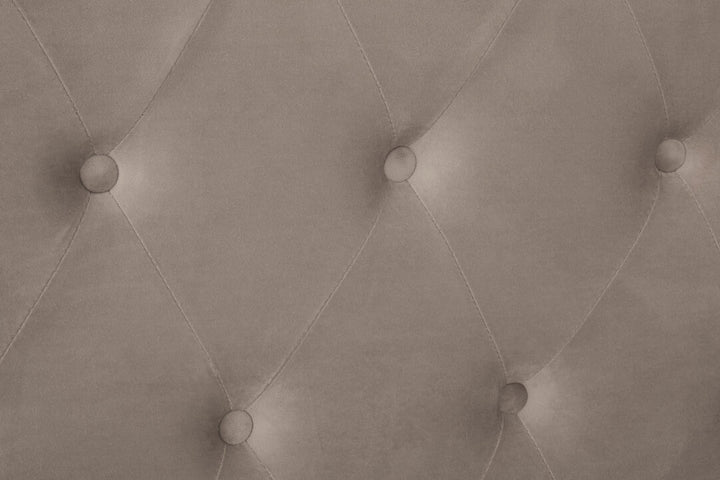 Lockwood Velvet Ottoman Bed – Mink (Double)