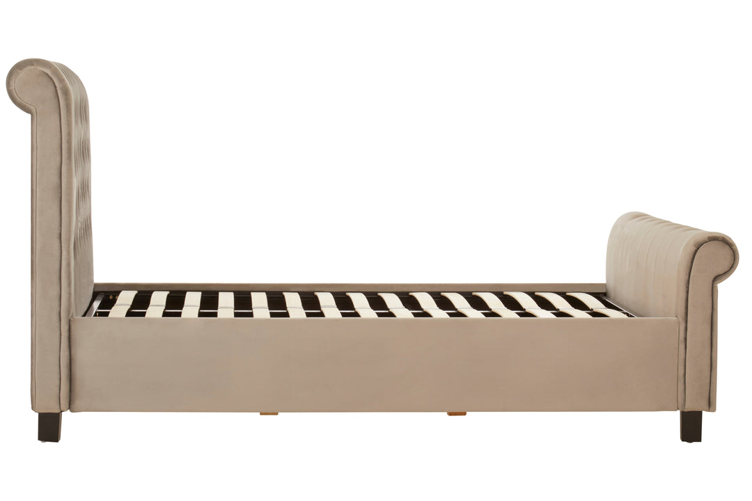 Orlando Ottoman Double Bed in Grey Finish